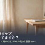 電源タップと配線を整えたデスクの写真に、「その電源タップ、容量足りてますか?」と書かれた、DeskKaizen GEARガイドのアイキャッチ画像